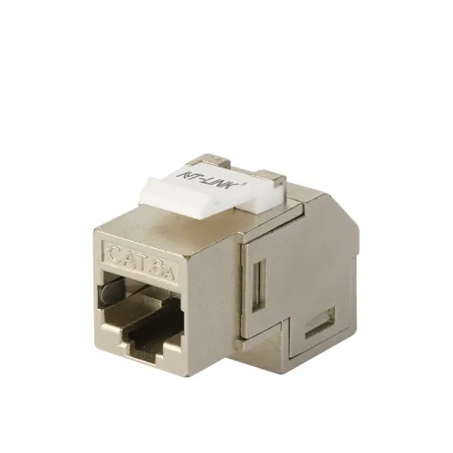 NT-LINK Cat6a STP 90 Degree Angle Type Keystone Jack