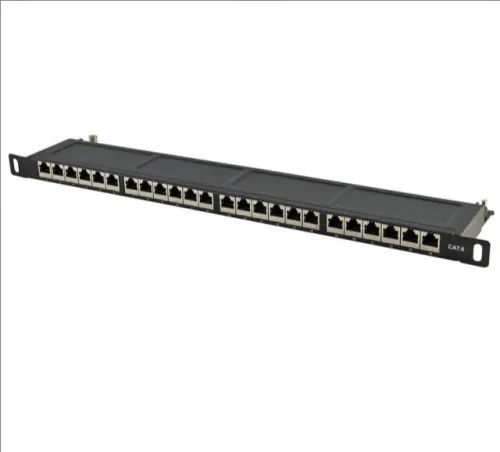 高密度0.5U 24口非屏蔽网络配线架